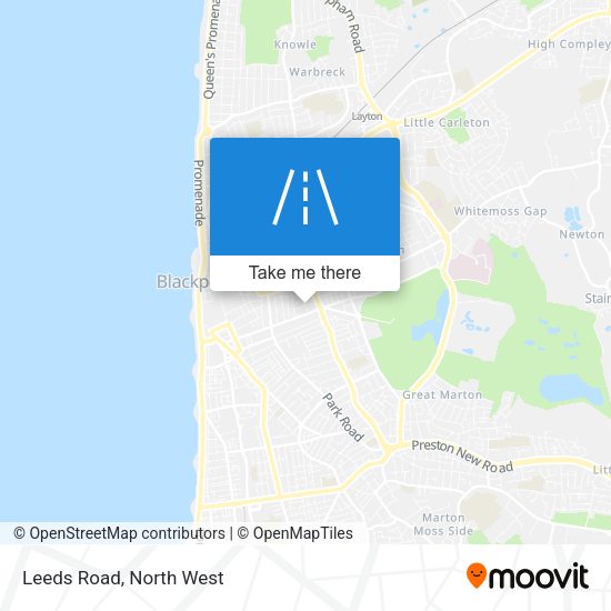 Leeds Road map