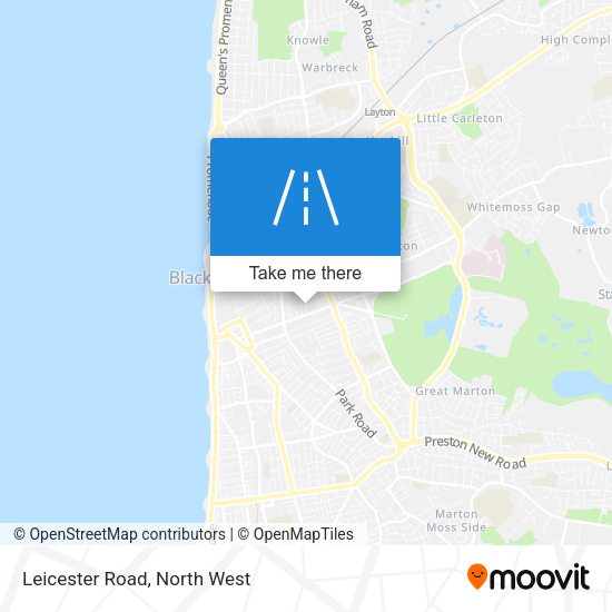 Leicester Road map