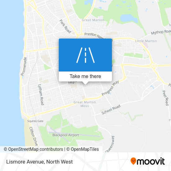 Lismore Avenue map