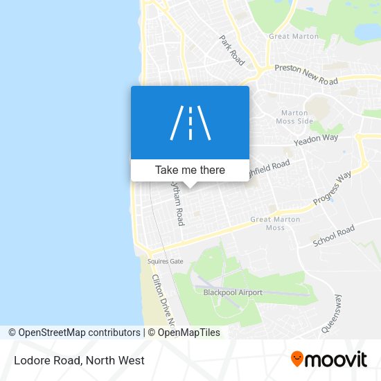 Lodore Road map