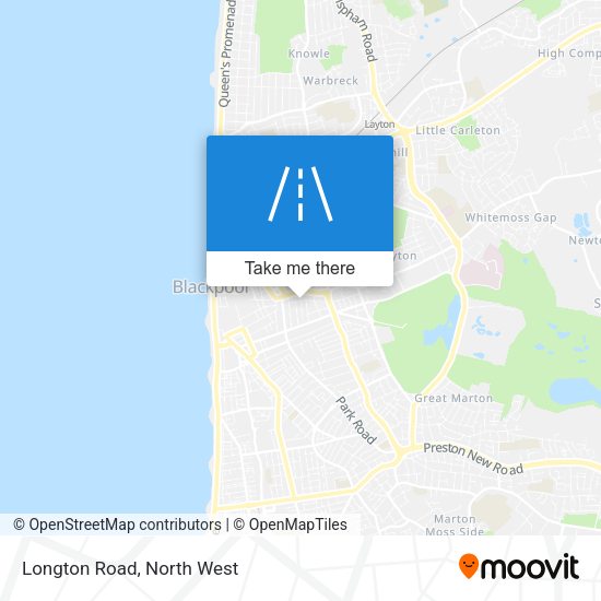 Longton Road map