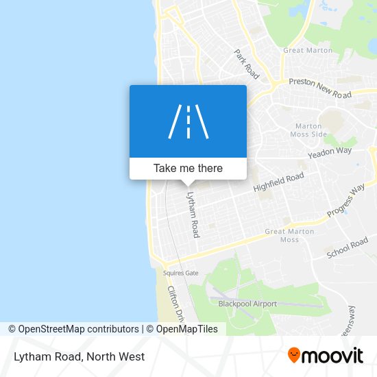 Lytham Road map
