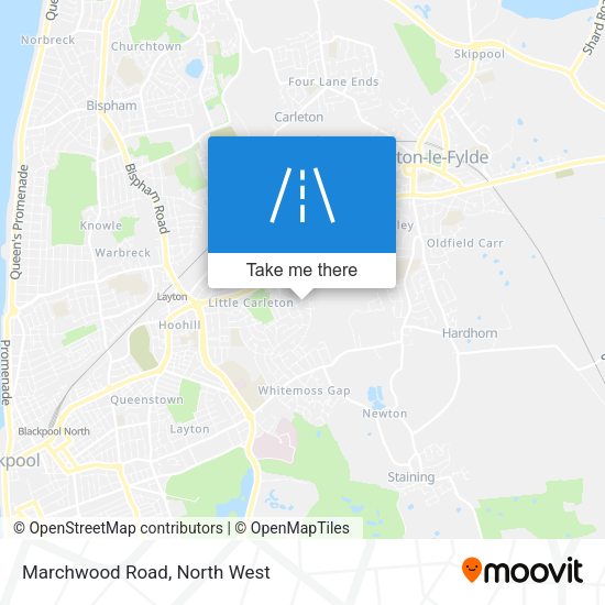 Marchwood Road map
