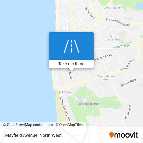 Mayfield Avenue map