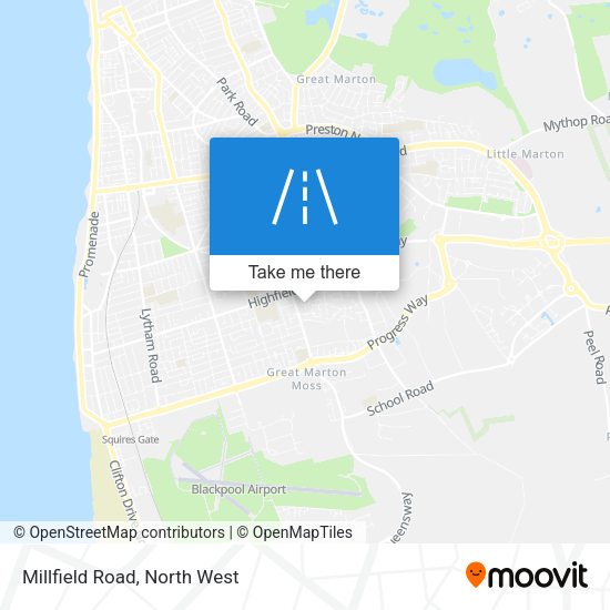 Millfield Road map