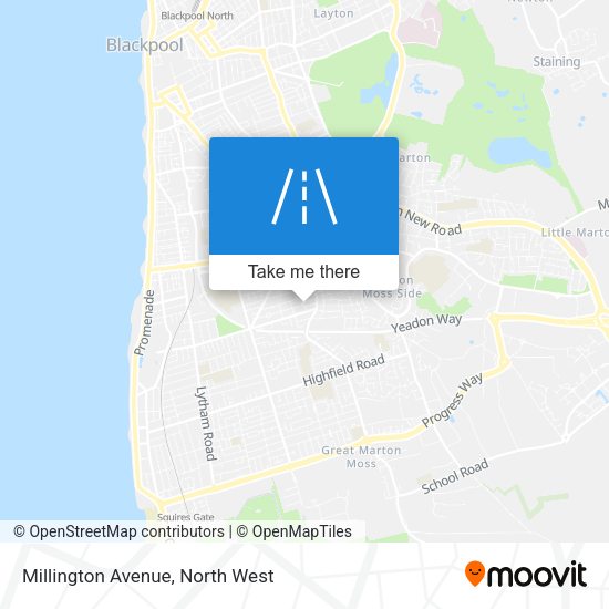 Millington Avenue map
