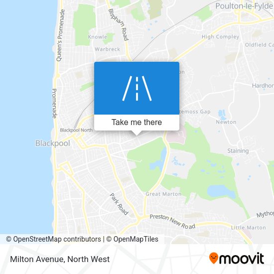 Milton Avenue map