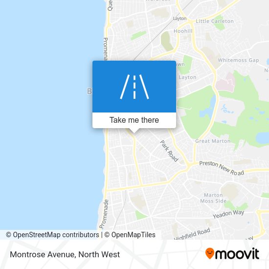Montrose Avenue map