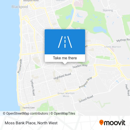 Moss Bank Place map
