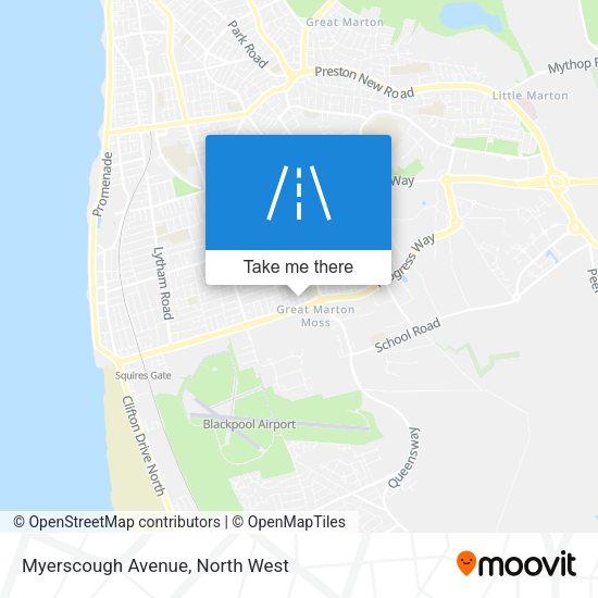 Myerscough Avenue map