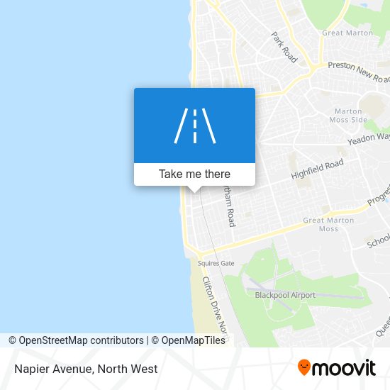 Napier Avenue map