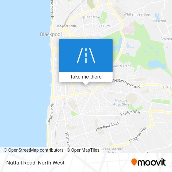 Nuttall Road map
