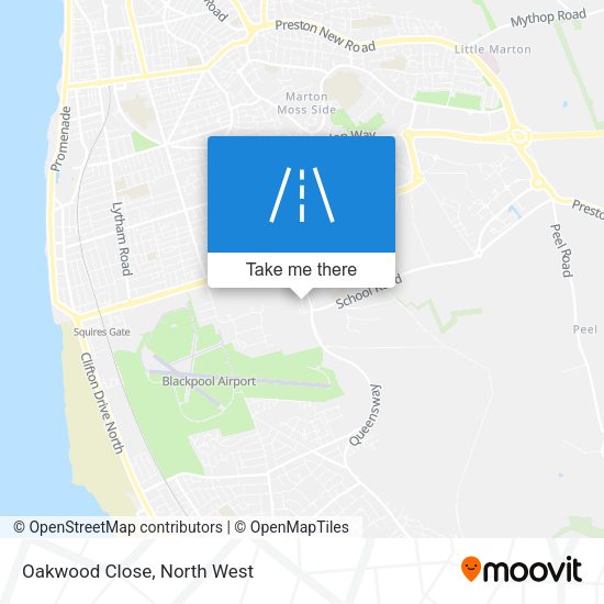 Oakwood Close map