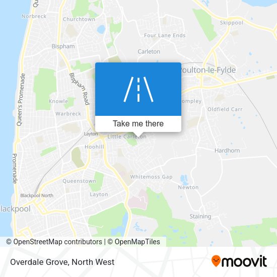 Overdale Grove map