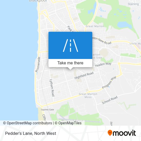 Pedder's Lane map