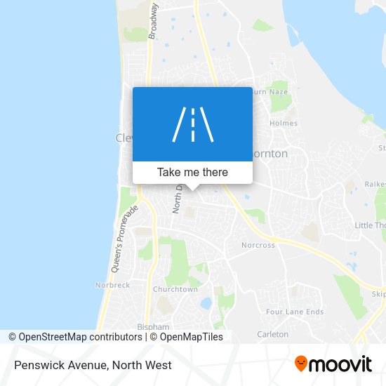 Penswick Avenue map