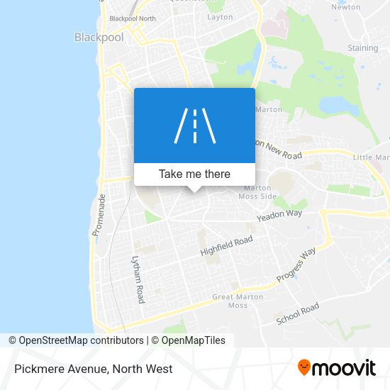 Pickmere Avenue map