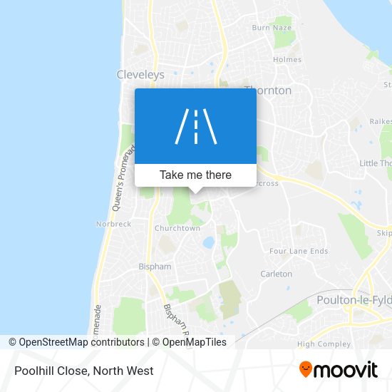 Poolhill Close map