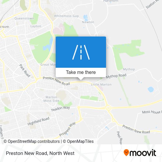 Preston New Road map