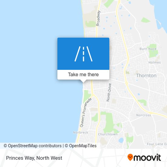 Princes Way map