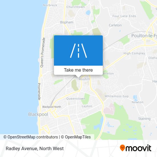 Radley Avenue map