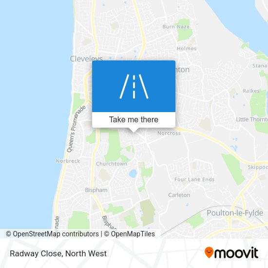 Radway Close map