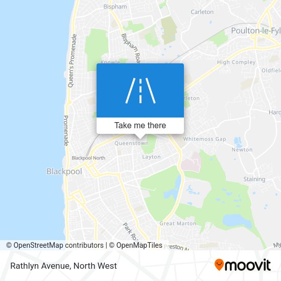 Rathlyn Avenue map