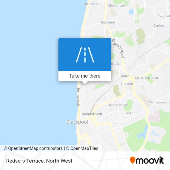 Redvers Terrace map