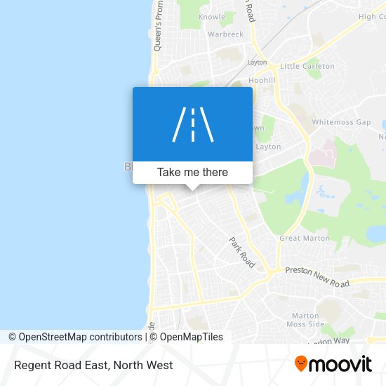 Regent Road East map