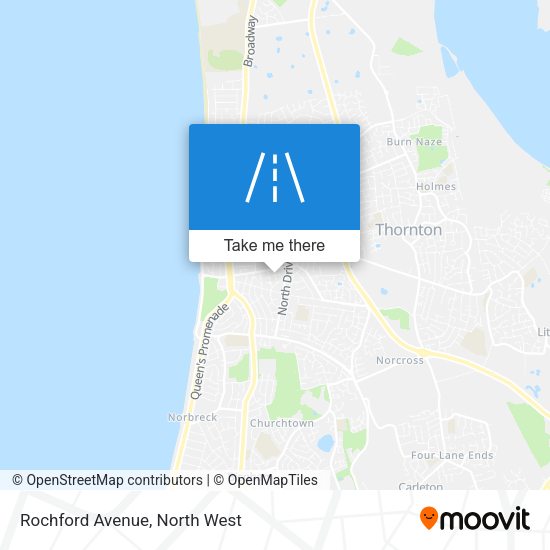 Rochford Avenue map
