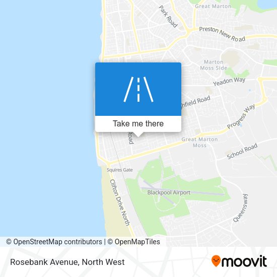 Rosebank Avenue map