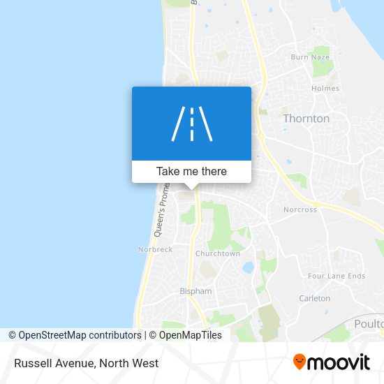 Russell Avenue map