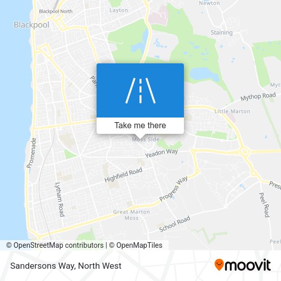 Sandersons Way map