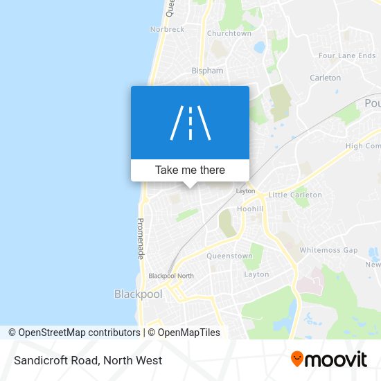 Sandicroft Road map