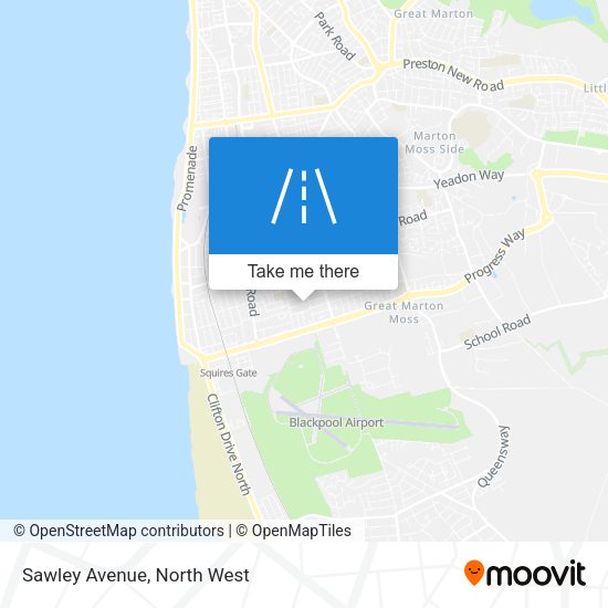 Sawley Avenue map