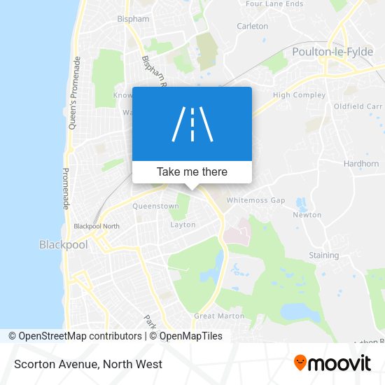 Scorton Avenue map