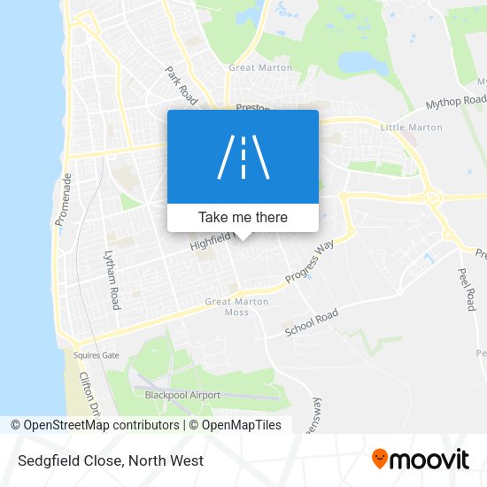 Sedgfield Close map