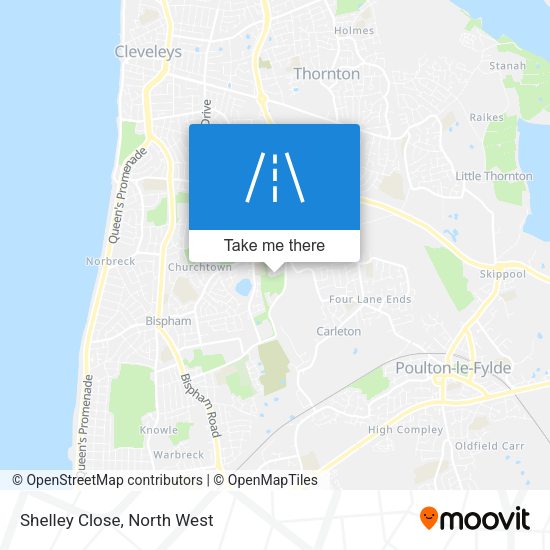 Shelley Close map
