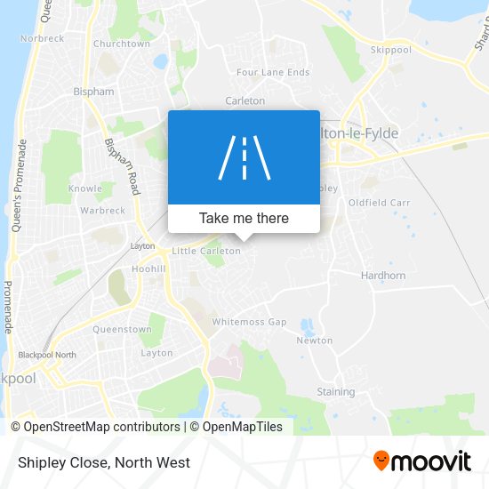 Shipley Close map