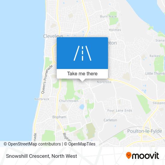Snowshill Crescent map