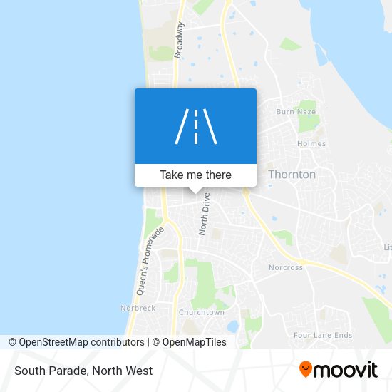 South Parade map
