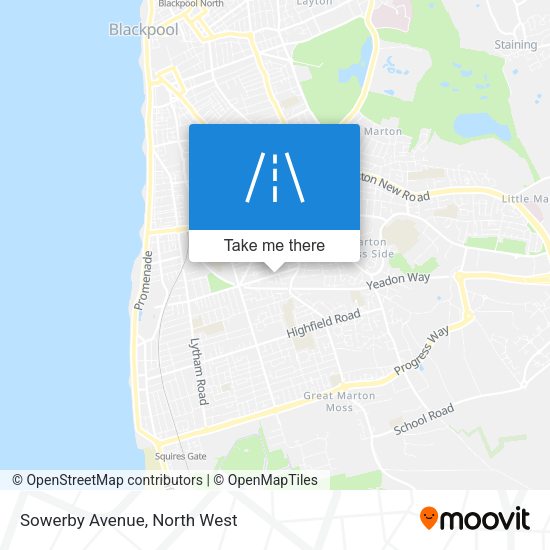 Sowerby Avenue map