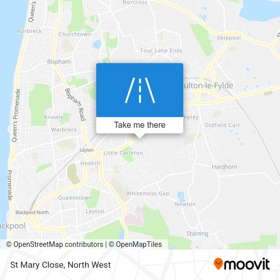 St Mary Close map
