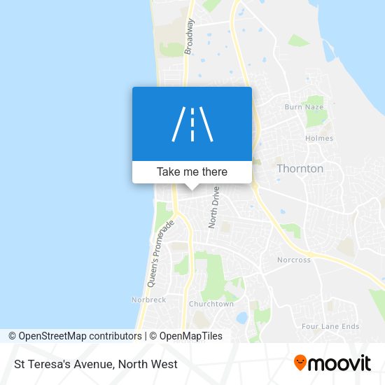 St Teresa's Avenue map