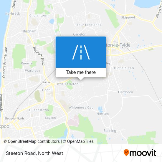Steeton Road map