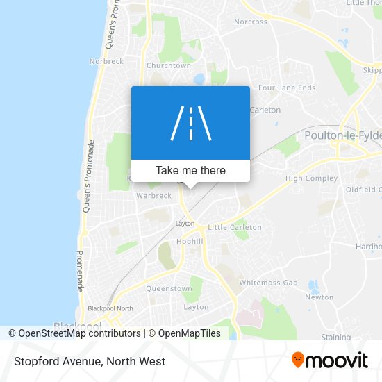 Stopford Avenue map
