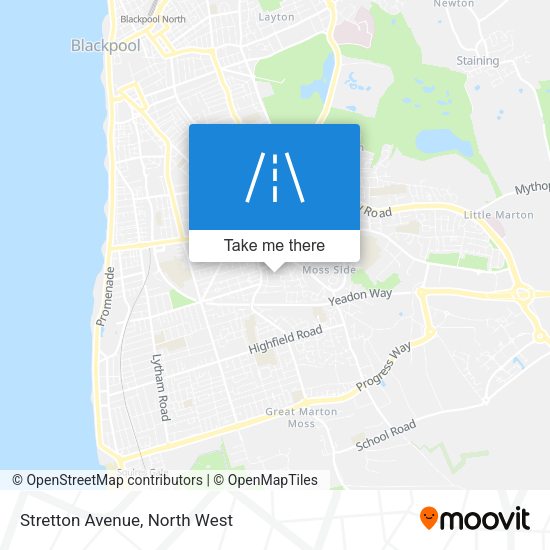 Stretton Avenue map