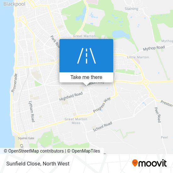Sunfield Close map