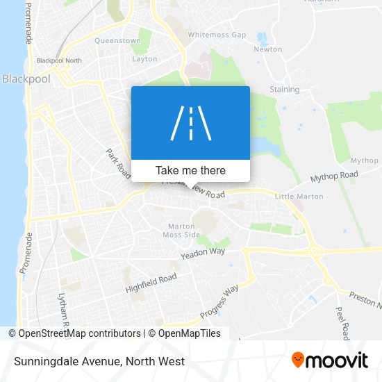 Sunningdale Avenue map