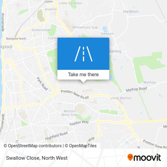 Swallow Close map